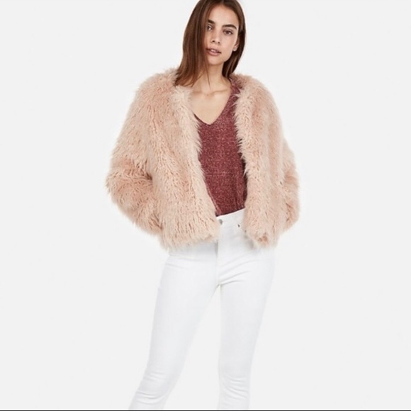 Express Faux Fur Jacket - Picture 2 of 5
